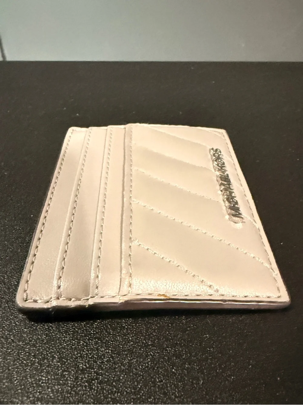 Michael Kors Grey Quilted Cardholder